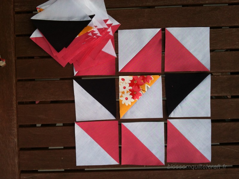 triangles patchwork aztec