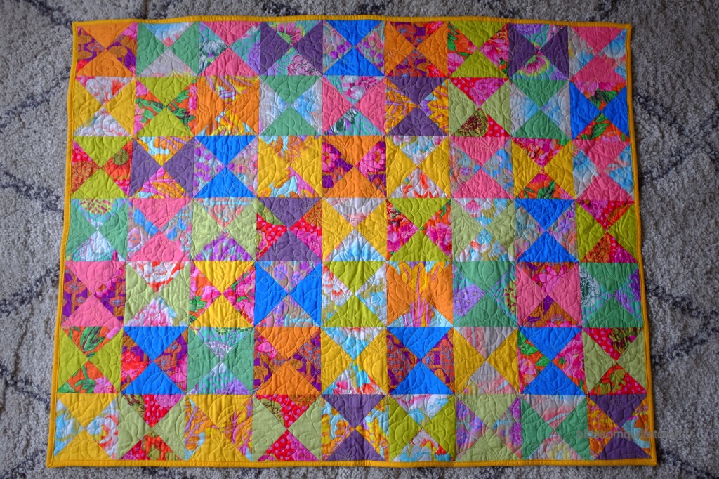 Couverture pour bébé en patchwork