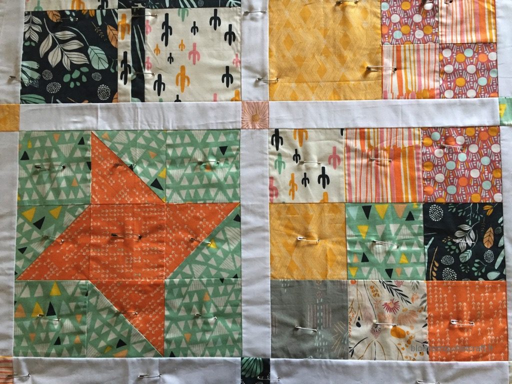 epingler le quilt top