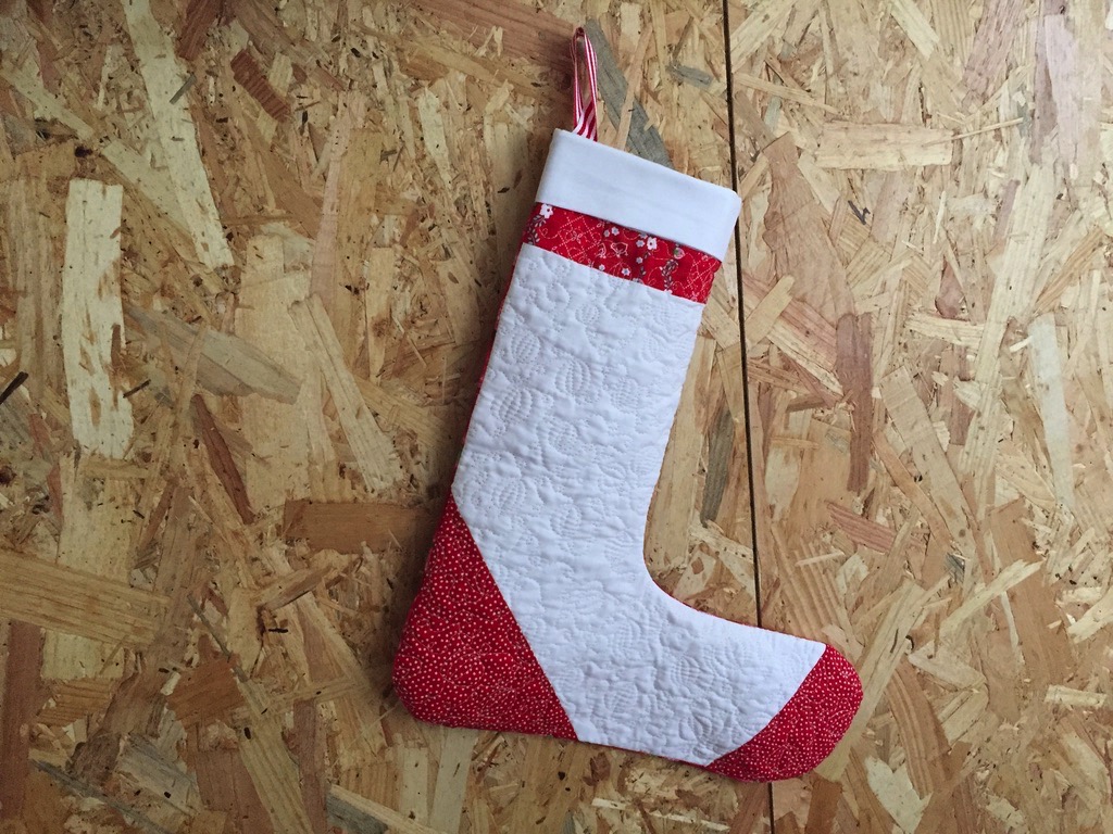 Chaussette de Noël quiltée-1