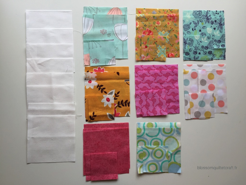 choix des couleurs de patchwork