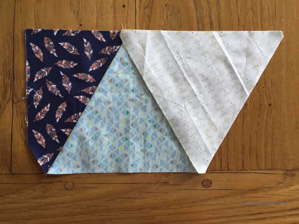 coudre des triangles patchwork