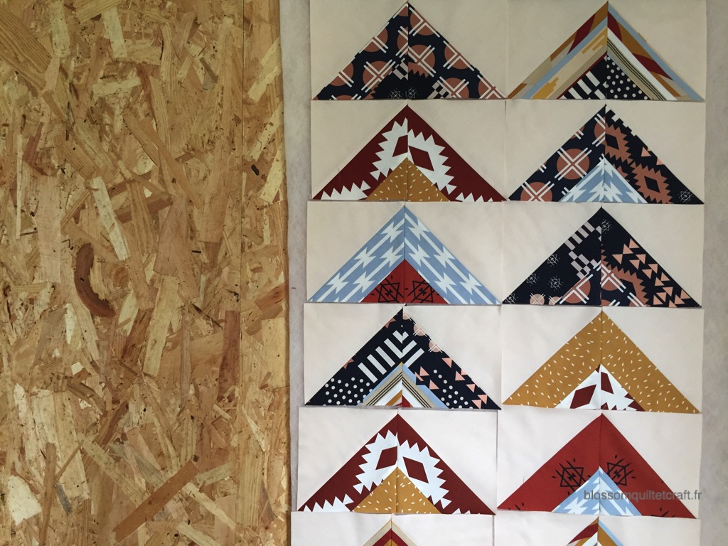 patchwork moderne triangles