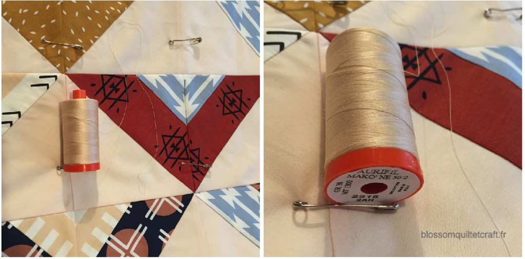 choix du fil Aurifil pour Arizona After