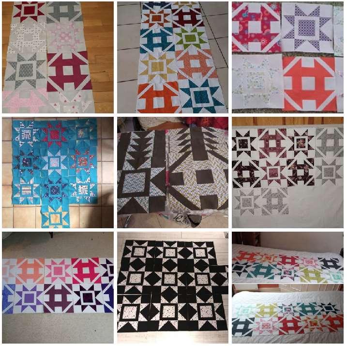 Dashing Corriander quilt etape 1 B