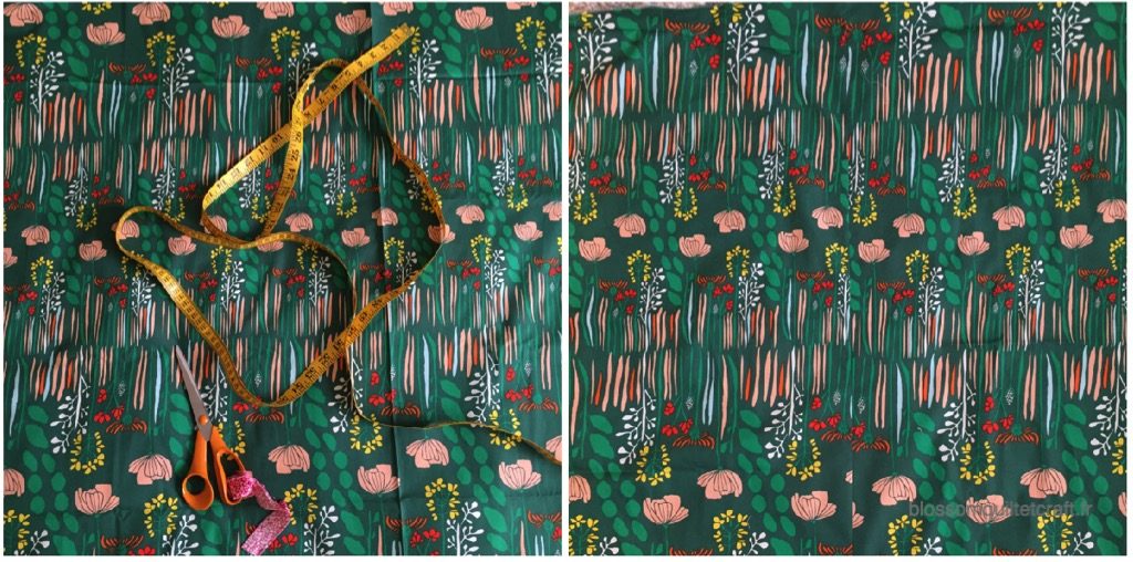 Patchwork le dos choix tissu