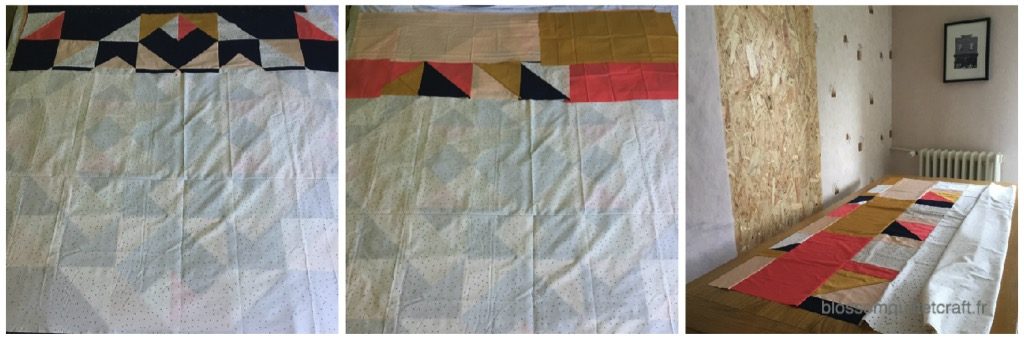 tissu arrière patchwork