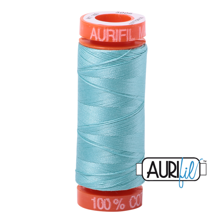 Fils Aurifil Mako 50 Light Turquoise 5006