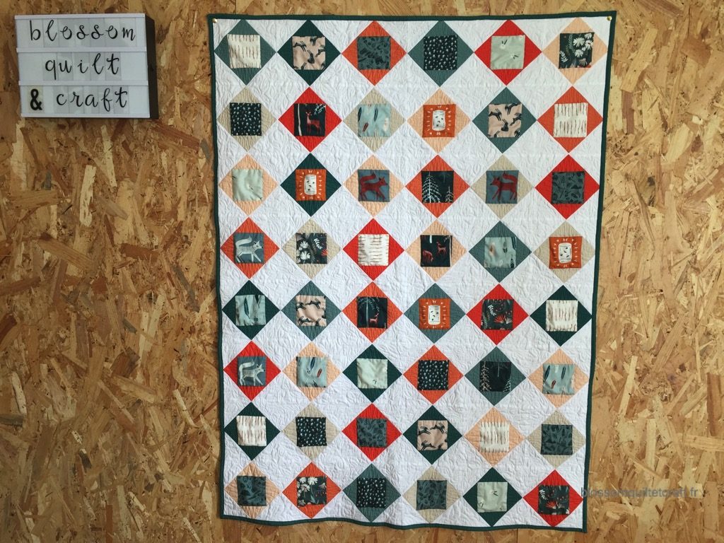 quilt carré dans un carré fini