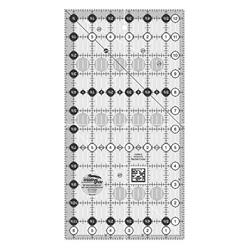Règle patchwork Creative Grids : 6 ½ x 12 ½ inches