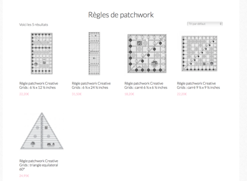 Règle patchwork Creative Grids