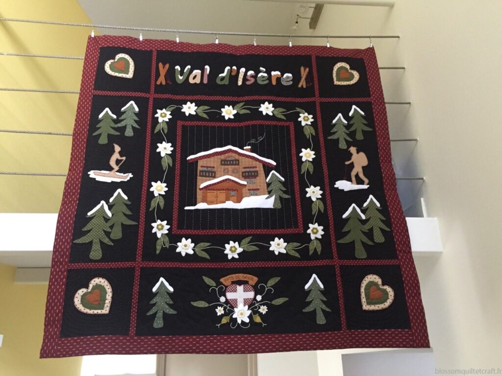 Val d'Isère quilt appliqué