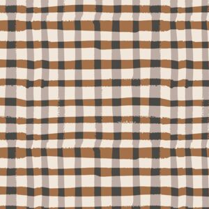 Art Gallery Fabrics - Lambkin Boy - Wooly Umber
