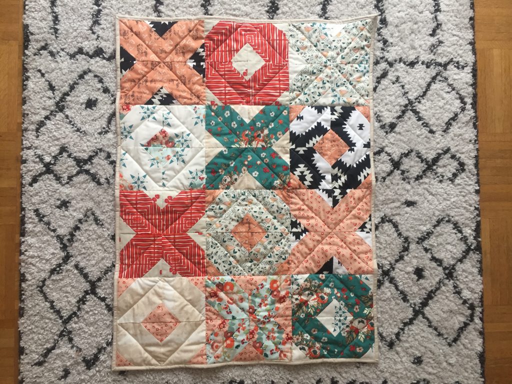 Patchwork quilt XOXO