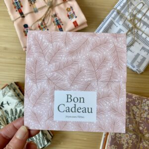 carte cadeau pour tissus patchwork