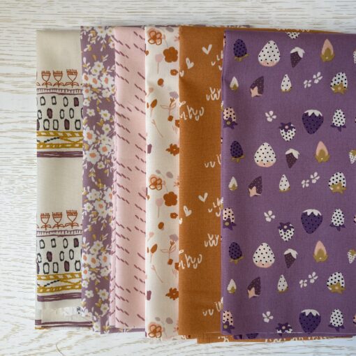art gallery fabrics tissus patchwork violet imprimés