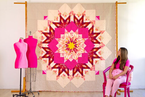 La vie en rose quilt 3