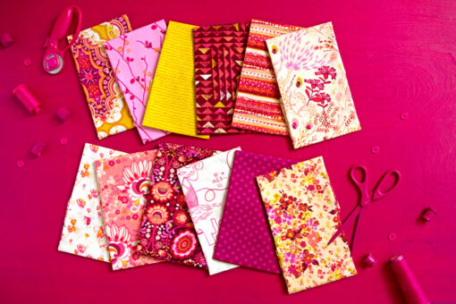 La vie en rose tissus bundle