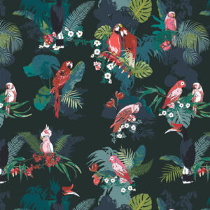 Art Gallery Fabrics Boscage BSC-39905-Parrot-Grassland_500px