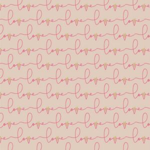 Art Gallery Fabrics - Open Heart - Written Love Soft