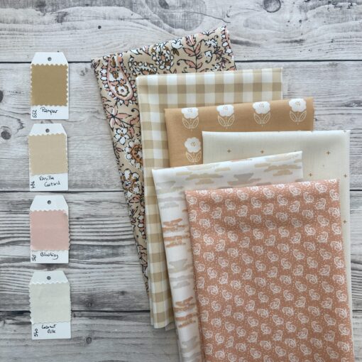 coupon patchwork tout en douceur avec les unis