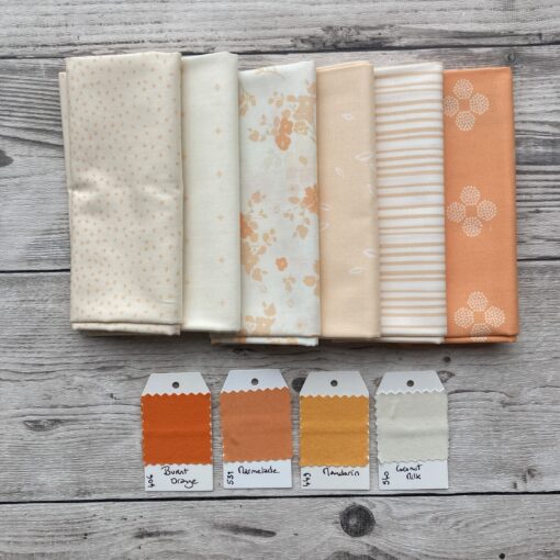 Art Gallery Fabrics Nectarine Fusion Mini collection unis