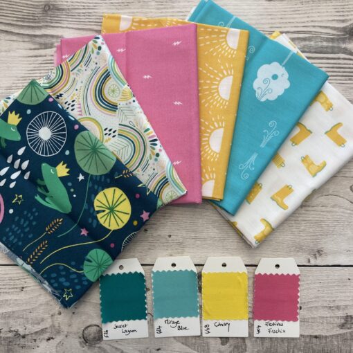 Art Gallery Fabrics rain or shine mini collection unis