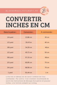 convertir inches en cm