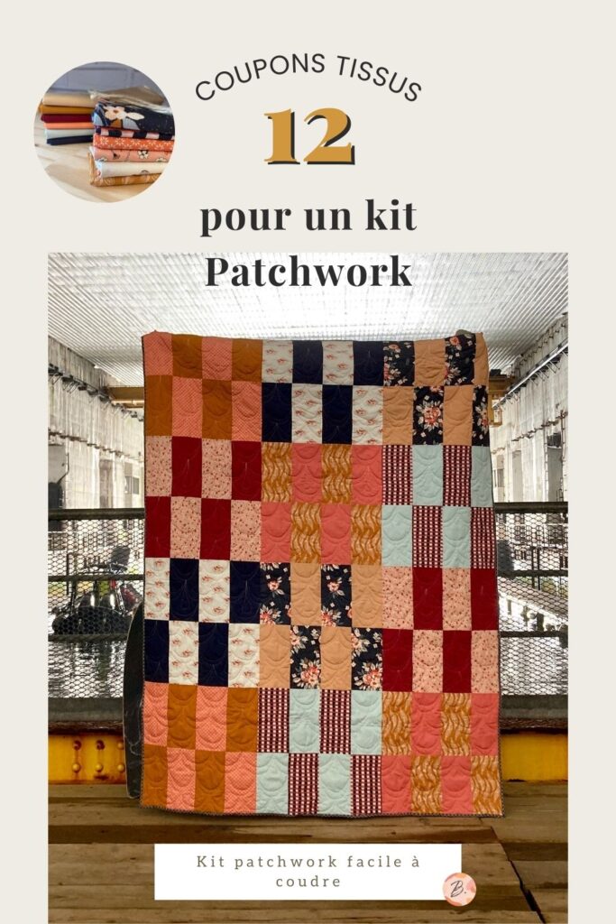 12 coupons tissus pour un kit Patchwork