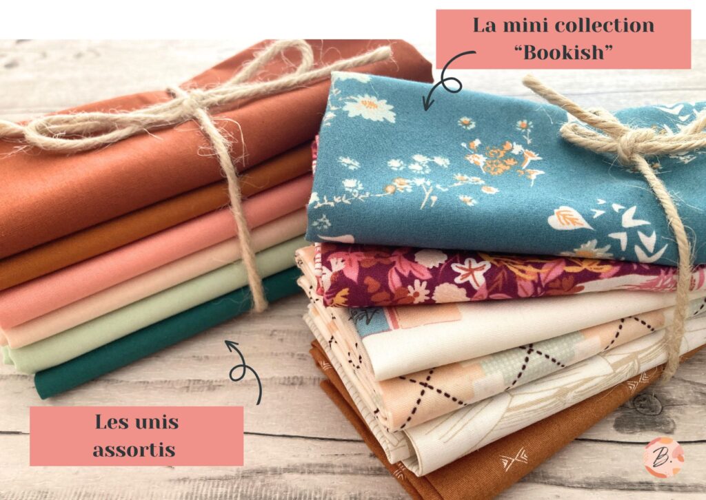 Kit patchwork basique avec le collection Bookish