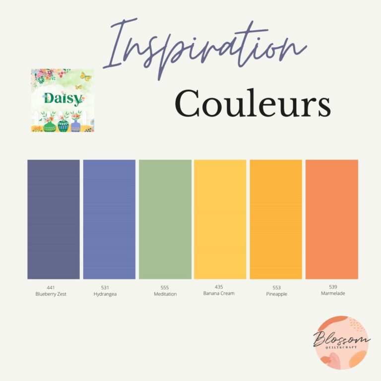 Tissu unis patchwork pour la collection Daisy