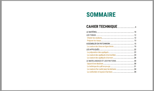 Patchwork et appliqués Le style color block Sommaire