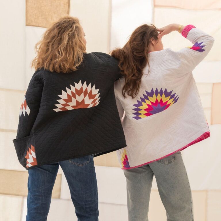 veste en patchwork matelassé artesane