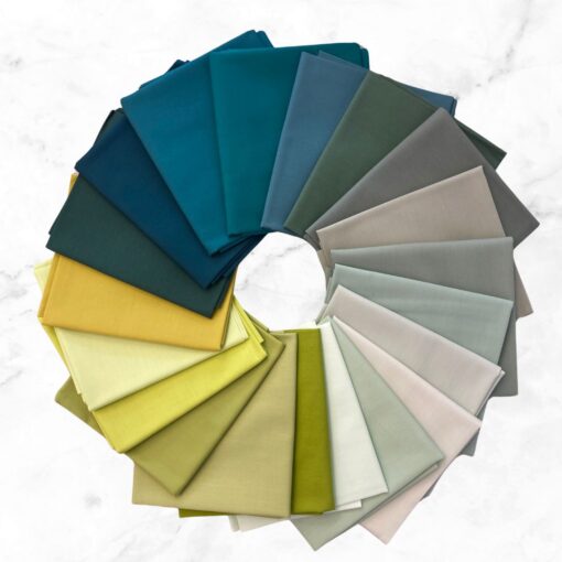 Palette - Coupons patchwork verts - 20 FQ