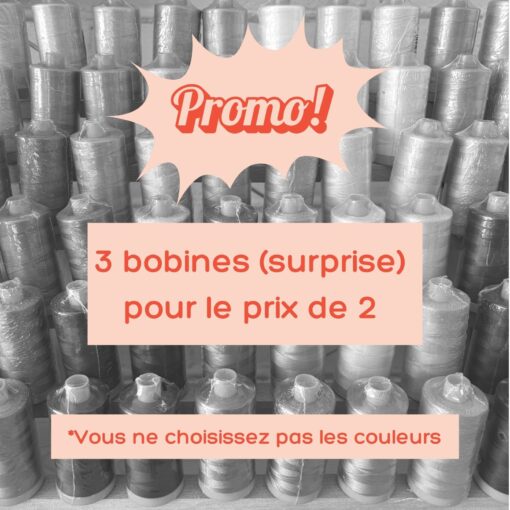 Fils Aurifil Mako 50 | 1300 m : 3 bobines pour le prix de 2